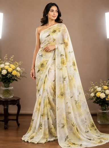 Half Satin Half Chiffon